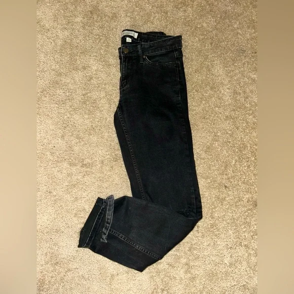 Women's EUC Vintage Calvin Klein Destructed Black Skinny Jeans Size 6 - Picture 5 of 8